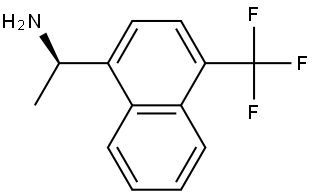 (1R)-1-[4-(trifluoromethyl)naphthalen-1-yl]ethan-1-amine Structure