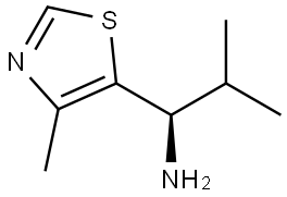 (1R)-2-METHYL-1-(4-METHYL-1,3-THIAZOL-5-YL)PROPAN-1-AMINE Structure