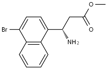 METHYL (3S)-3-AMINO-3-(4-BROMONAPHTHALEN-1-YL)PROPANOATE Structure