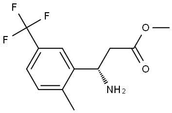 METHYL (3S)-3-AMINO-3-[2-METHYL-5-(TRIFLUOROMETHYL)PHENYL]PROPANOATE Structure