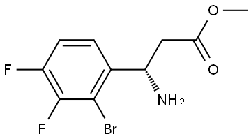 METHYL (3S)-3-AMINO-3-(2-BROMO-3,4-DIFLUOROPHENYL)PROPANOATE Structure