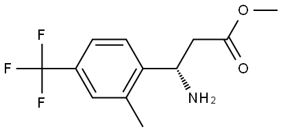 METHYL (3S)-3-AMINO-3-[2-METHYL-4-(TRIFLUOROMETHYL)PHENYL]PROPANOATE Structure