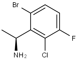 (αS)-6-Bromo-2-chloro-3-fluoro-α-methylbenzenemethanamine Structure