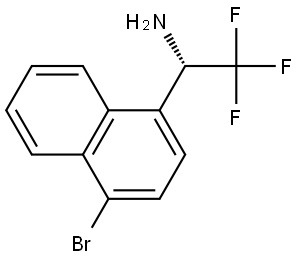 (1S)-1-(4-BROMONAPHTHALEN-1-YL)-2,2,2-TRIFLUOROETHAN-1-AMINE Structure