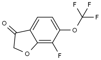 7-fluoro-6-(trifluoromethoxy)-2,3-dihydro-1-benzofuran-3-one Structure