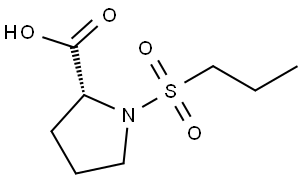 D-Proline, 1-(propylsulfonyl)- Structure