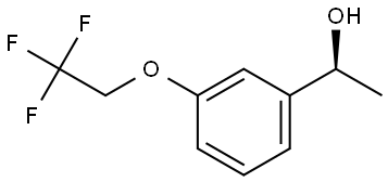 (S)-1-(3-(2,2,2-Trifluoroethoxy)phenyl)ethanol Structure