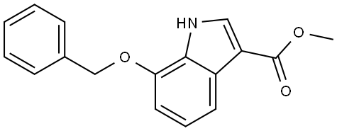 methyl 7-(benzyloxy)-1H-indole-3-carboxylate Structure