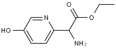 2-Pyridineacetic acid, α-amino-5-hydroxy-, ethyl ester Structure