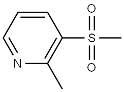 2-Methyl-3-(methylsulfonyl)pyridine Structure