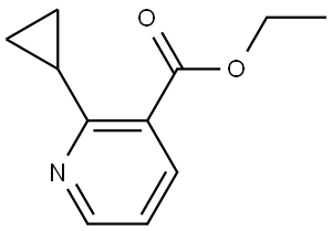 Ethyl 2-cyclopropyl-3-pyridinecarboxylate Structure