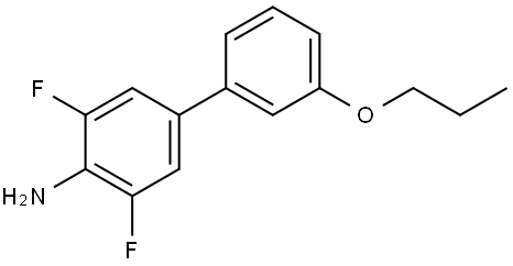 3,5-Difluoro-3'-propoxy[1,1'-biphenyl]-4-amine Structure