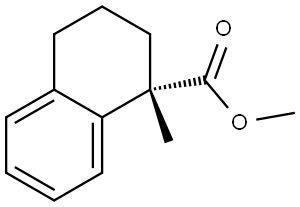 1-Naphthalenecarboxylic acid, 1,2,3,4-tetrahydro-1-methyl-, methyl ester, (1S)- Structure