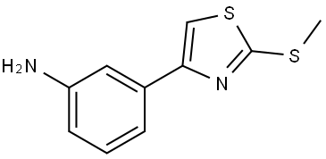 3-(2-methylsulfanyl-1,3-thiazol-4-yl)aniline Structure