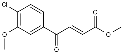 Methyl (2E)-4-(4-chloro-3-methoxyphenyl)-4-oxo-2-butenoate Structure