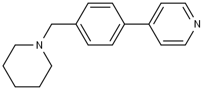 4-[4-(1-Piperidinylmethyl)phenyl]pyridine Structure