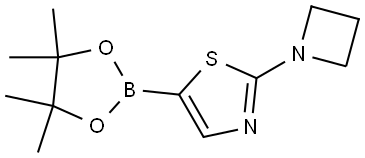 2-(azetidin-1-yl)-5-(4,4,5,5-tetramethyl-1,3,2-dioxaborolan-2-yl)thiazole Structure