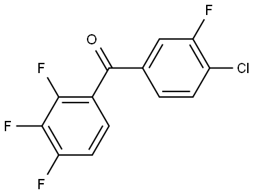 Methanone, (4-chloro-3-fluorophenyl)(2,3,4-trifluorophenyl)- Structure