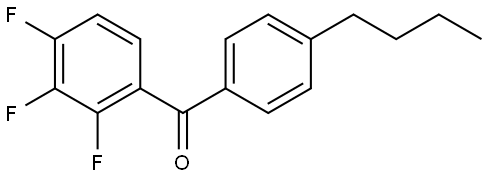 Methanone, (4-butylphenyl)(2,3,4-trifluorophenyl)- Structure