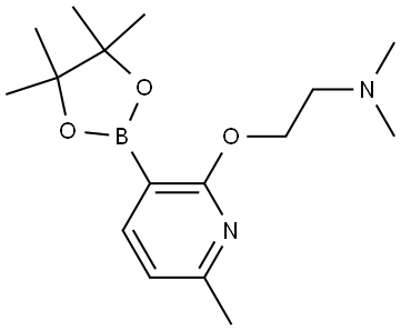 N,N-Dimethyl-2-[[6-methyl-3-(4,4,5,5-tetramethyl-1,3,2-dioxaborolan-2-yl)-2-p... Structure