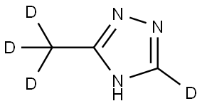 3-(methyl-d3)-4H-1,2,4-triazole-5-d Structure