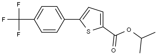 1-Methylethyl 5-[4-(trifluoromethyl)phenyl]-2-thiophenecarboxylate Structure