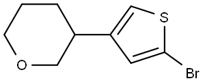 2-Bromo-4-(3-tetrahydropyranyl)thiophene Structure