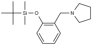 1-[[2-[[(1,1-Dimethylethyl)dimethylsilyl]oxy]phenyl]methyl]pyrrolidine Structure