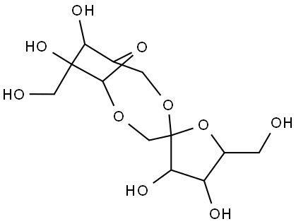 α-D-Fructofuranose β-D-fructofuranose 1,2':2,6'-dianhydride Structure