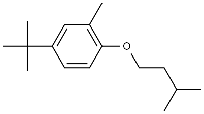 4-(1,1-Dimethylethyl)-2-methyl-1-(3-methylbutoxy)benzene Structure