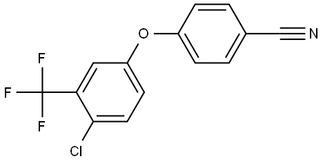 4-[4-Chloro-3-(trifluoromethyl)phenoxy]benzonitrile Structure