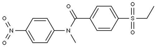 4-(ethylsulfonyl)-N-methyl-N-(4-nitrophenyl)benzamide Structure