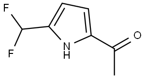 1-(5-(difluoromethyl)-1H-pyrrol-2-yl)ethan-1-one 구조식 이미지