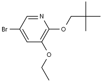 5-Bromo-2-(2,2-dimethylpropoxy)-3-ethoxypyridine Structure