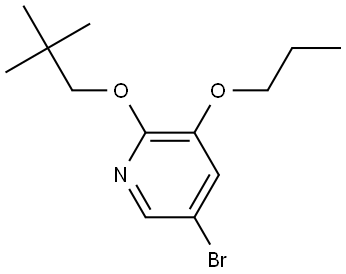 5-Bromo-2-(2,2-dimethylpropoxy)-3-propoxypyridine Structure