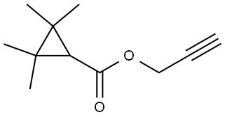 2-Propyn-1-yl 2,2,3,3-tetramethylcyclopropanecarboxylate Structure