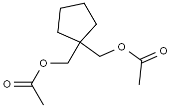 1,1-Cyclopentanedimethanol, 1,1-diacetate Structure