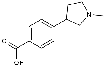 4-(1-methylpyrrolidin-3-yl)benzoic acid Structure