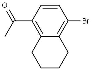 1-(4-Bromo-5,6,7,8-tetrahydro-1-naphthalenyl)ethanone Structure