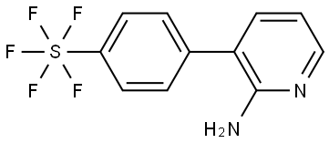 (OC-6-21)-[4-(2-Amino-3-pyridinyl)phenyl]pentafluorosulfur Structure