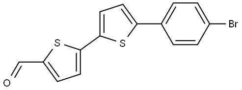 5'-(4-Bromophenyl)[2,2'-bithiophene]-5-carboxaldehyde Structure