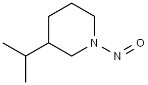 3-isopropyl-1-nitrosopiperidine Structure