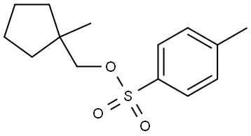 Cyclopentanemethanol, 1-methyl-, 1-(4-methylbenzenesulfonate) Structure