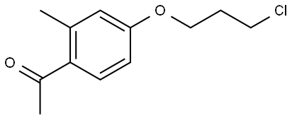 1-[4-(3-Chloropropoxy)-2-methylphenyl]ethanone Structure