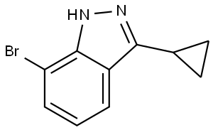 7-Bromo-3-cyclopropyl-1H-indazole Structure