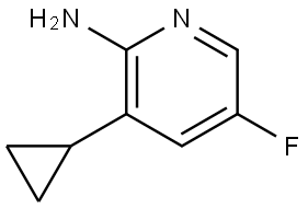 2-Pyridinamine, 3-cyclopropyl-5-fluoro- Structure