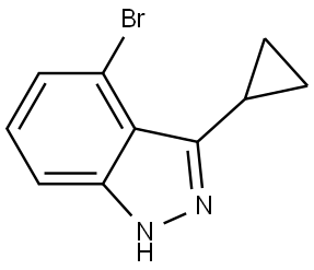 4-Bromo-3-cyclopropyl-1H-indazole Structure