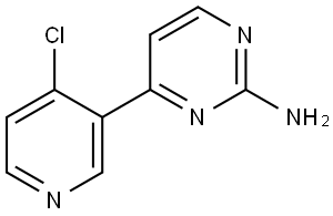 4-(4-chloropyridin-3-yl)pyrimidin-2-amine Structure