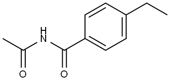 N-Acetyl-4-ethylbenzamide Structure