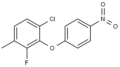 1-chloro-3-fluoro-4-methyl-2-(4-nitrophenoxy)benzene Structure